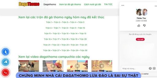 Chứng minh nhà cái dagathomo lừa đảo là sai sự thật